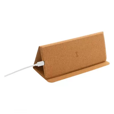 FLIP PAD, podloga za kompjuterski miš i bežični punjač, bež