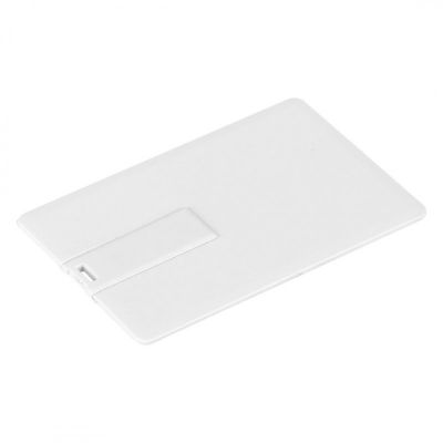 CREDIT CARD, usb flash memorija, beli, 8GB