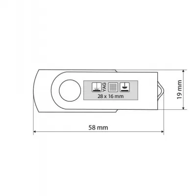 SMART, usb flash memorija, crni, 32GB