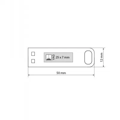 DEOCOM, usb flash memorija, tamno metalna, 16GB