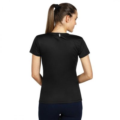 TEE LADY, ženska sportska majica kratkih rukava, 100 g/m2, crna