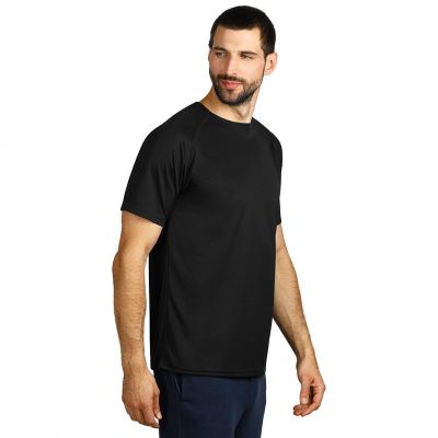 RECORD, sportska majica sa raglan rukavima, 130 g/m2, crna