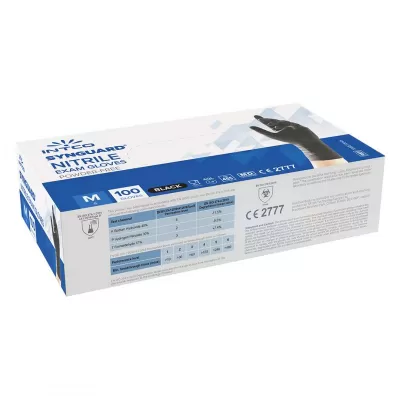 NITRILE GLOVES, nitrilne jednokratne rukavice, crne