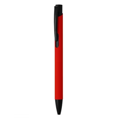 OGGI SOFT BLACK, metalna hemijska olovka, crvena