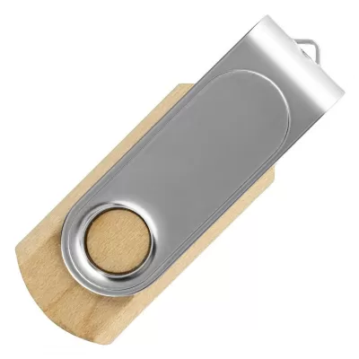 SMART WOOD, usb flash memorija, mat metalna, 64GB