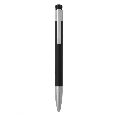 PLEXO, metalna hemijska olovka i usb flash memorija, crni, 16GB