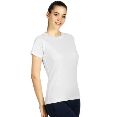 RECORD LADY, ženska sportska majica sa raglan rukavima, 130 g/m2, bela