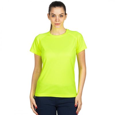 RECORD LADY, ženska sportska majica sa raglan rukavima, 130 g/m2, neon žuta