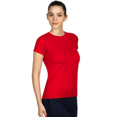RECORD LADY, ženska sportska majica sa raglan rukavima, 130 g/m2, crvena