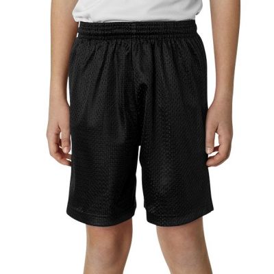 SPORTY KIDS, dečji sportski šorts, 140 g/m2, crni