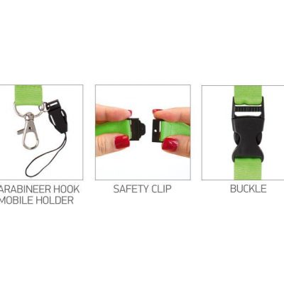STEP-UP, trakica za mobilni telefon i ključeve, 20 mm, svetlo zelena