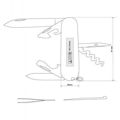 VICTORINOX SPARTAN, višenamenski nož sa 12 funkcija, crni