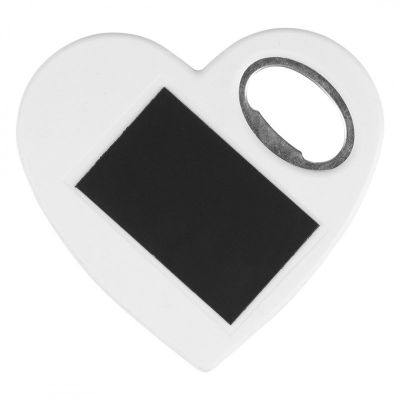 MAGNET HEART, otvarač za flaše sa magnetom, beli