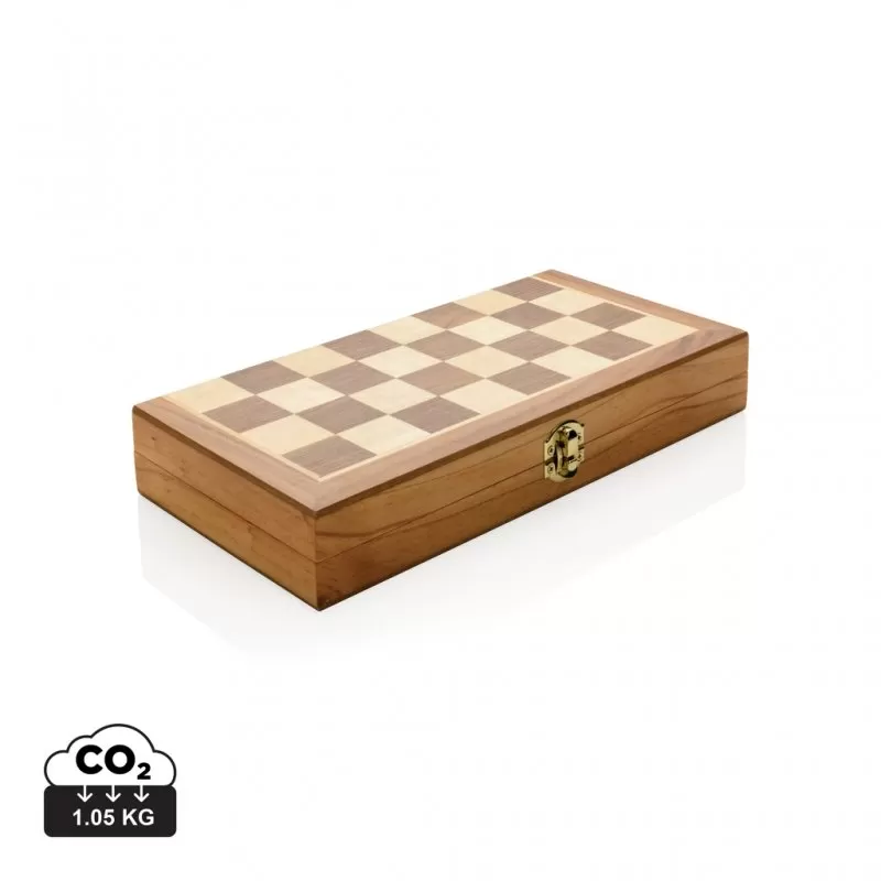Luxury wooden foldable chess set
