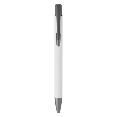 OGGI SOFT GRAY, metalna hemijska olovka, bela