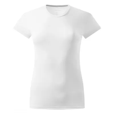 TEE LADY, ženska sportska majica kratkih rukava, 100 g/m2, bela