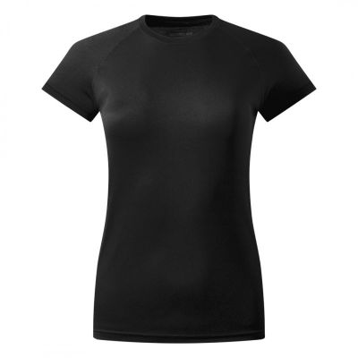 RECORD LADY, ženska sportska majica sa raglan rukavima, 130 g/m2, crna