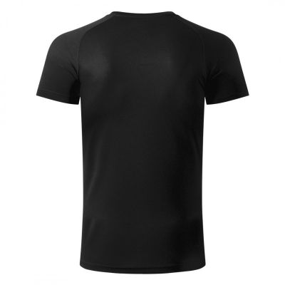 RECORD, sportska majica sa raglan rukavima, 130 g/m2, crna