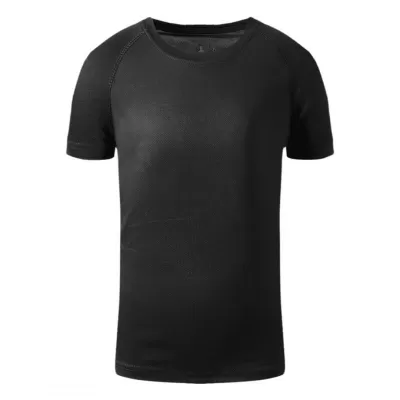 RECORD KIDS, dečja sportska majica sa raglan rukavima, 130 g/m2, crna