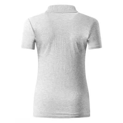 UNA, ženska pamučna polo majica, 180 g/m2, pepeljasta