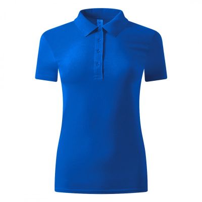 UNA, ženska pamučna polo majica, 180 g/m2, rojal plava