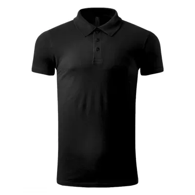 AZZURRO II, pamučna polo majica, 180 g/m2, crna