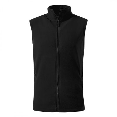 GLECHER VEST, prsluk od brušenog polara, 220 g/m2, crni