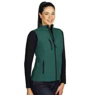 SKIPPER VEST WOMEN, ženski softšel prsluk, zeleni