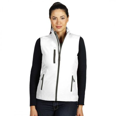 SKIPPER VEST WOMEN, ženski softšel prsluk, beli