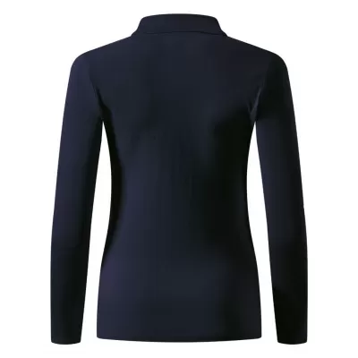 UNA LSL, ženska pamučna polo majica dugih rukava, 180 g/m2, plava