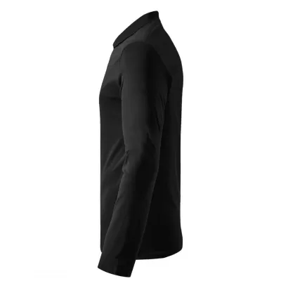 UNO LSL, pamučna polo majica dugih rukava, 180 g/m2, crna