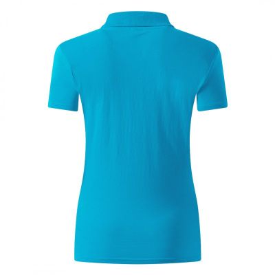 UNA, ženska pamučna polo majica, 180 g/m2, tirkizno plava