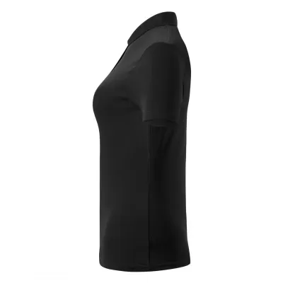 UNA, ženska pamučna polo majica, 180 g/m2, crna