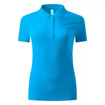 SUNNY, ženska pamučna polo majica, 180 g/m2, tirkizno plava