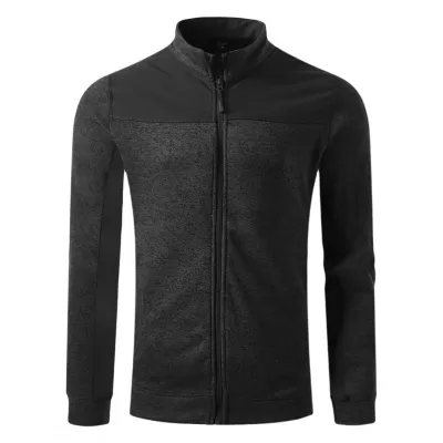 JUPITER, melirana jakna sa softshell delovima, crna