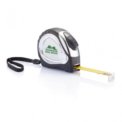 Chrome plated auto stop tape measure