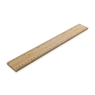 Timberson extra thick 30cm double sided bamboo ruler