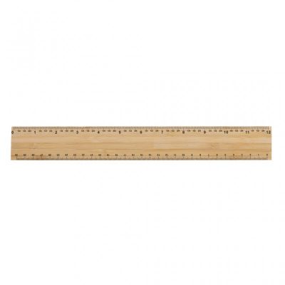 Timberson extra thick 30cm double sided bamboo ruler