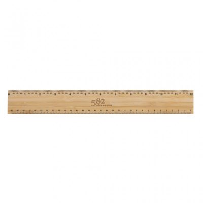 Timberson extra thick 30cm double sided bamboo ruler