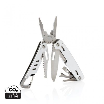 Solid multitool with carabiner