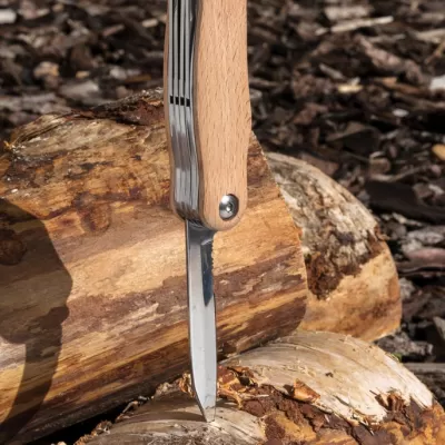 Wood pocket knife