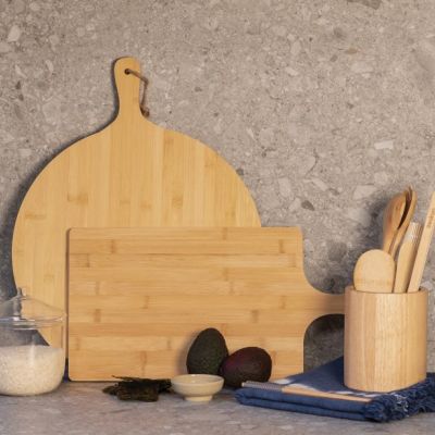 Ukiyo bamboo round serving board