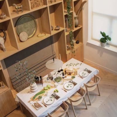 Ukiyo bamboo round serving board