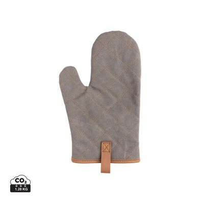 Deluxe canvas oven mitt