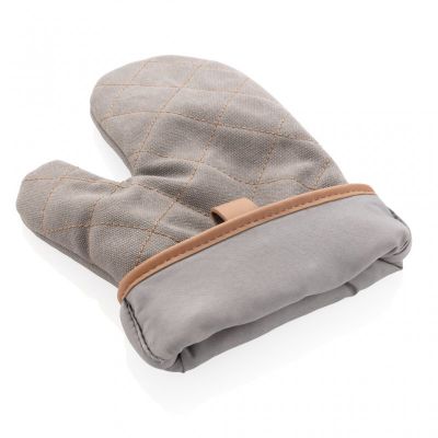 Deluxe canvas oven mitt