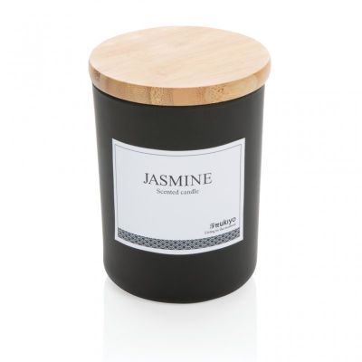 Ukiyo deluxe scented candle with bamboo lid