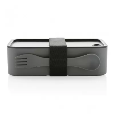 GRS recycled PP lunch box with spork