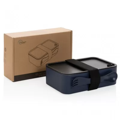 GRS recycled PP lunch box with spork