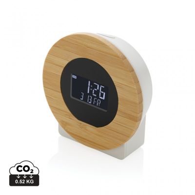 Utah RCS rplastic and bamboo LCD desk clock