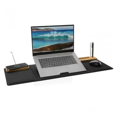 Impact AWARE RPET Foldable desk organizer with laptop stand